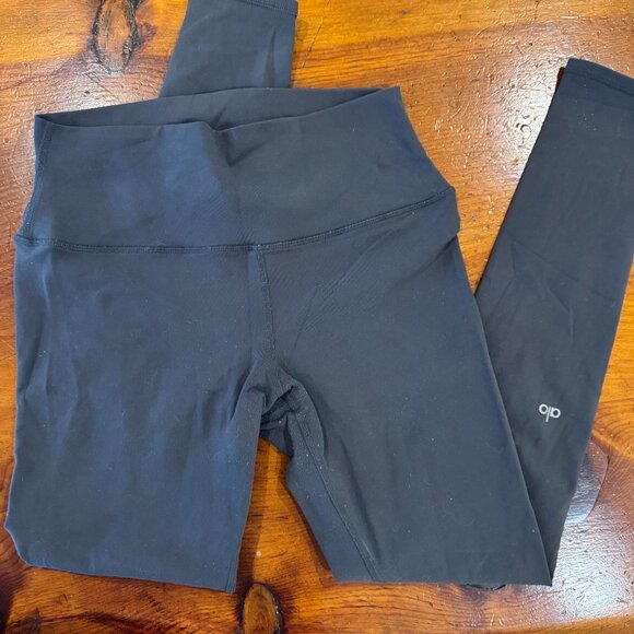 ALO Yoga Pants - Alo High Waist Airbrush Legging - Slate - L